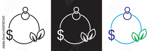 Energy efficiency  icon .Design for decoration, sticker, icon, etc. Vector illustration. isolated on white and black background. EPS 10