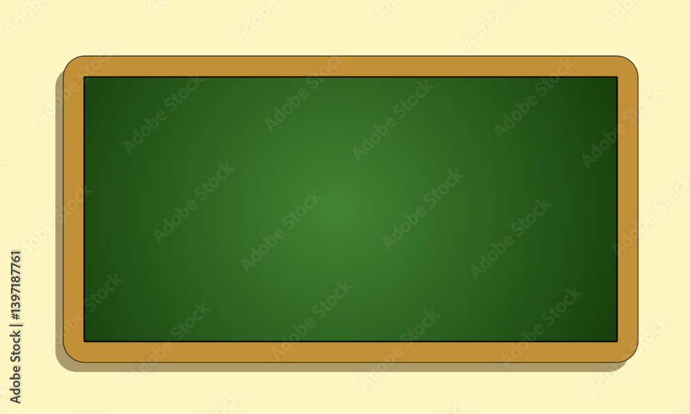 green chalkboard with wooden frame. green chalkboard vector illustration with isolated background green chalkboard with wooden frame. green chalkboard vector illustration with isolated background