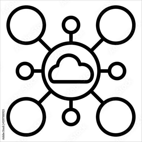 Iot Simple Icon Vector Illustration Concept