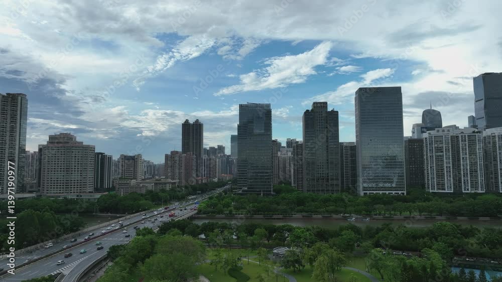 4k Video Showcasing Guangzhou Guangzhi Institute With City Skyline and Busy Streets in Vibrant Urban Setting 4k Video Showcasing Guangzhou Guangzhi Institute With City Skyline and Busy Streets in Vibrant Urban Setting