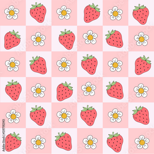 seamless strawberry pattern 