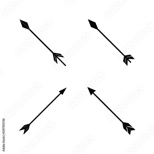 set of black arrows