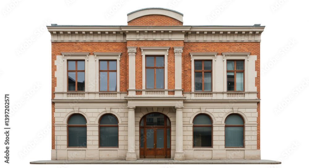 Obraz premium Isolated European Building