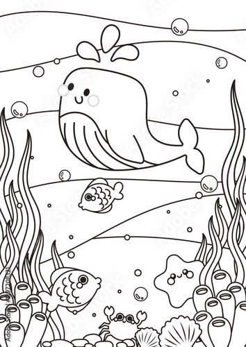 Printable coloring page worksheet for kids with fun animal themes. Great for early learning, creativity, and fine motor skill development at home or school.