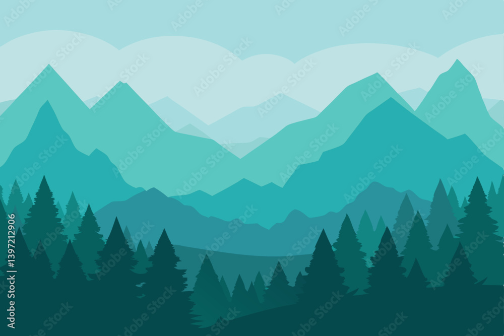 mountain landscape in the mountains
