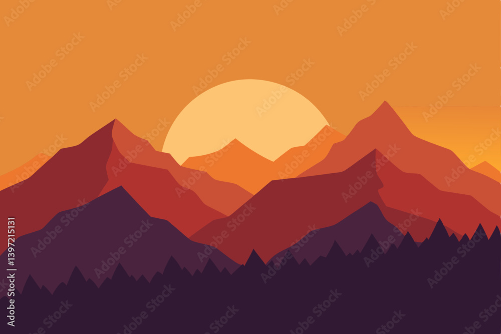 mountain landscape with mountains