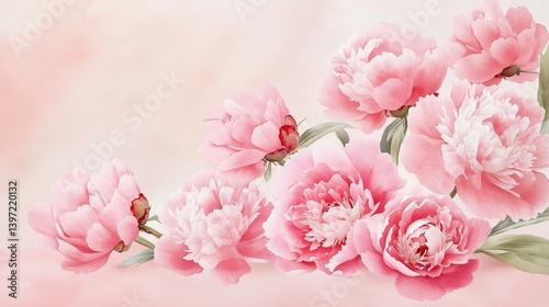 Wallpaper Mural pink peony flower Torontodigital.ca