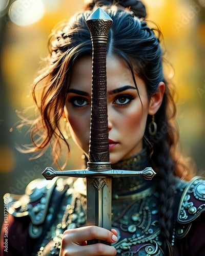 The Heroic Stance of a Medieval Lady Knight