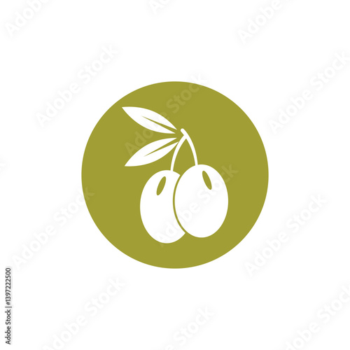 olive icon vector illustration design template