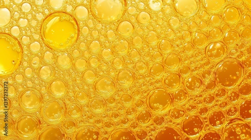 abstract background of orange bubbles