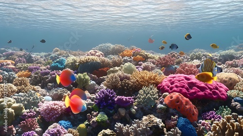 Wallpaper Mural The Essence of an Underwater Paradise with Colorful Coral and Fish Torontodigital.ca