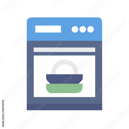 Dishwasher Icon Vector