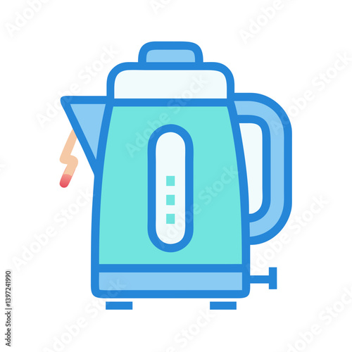 Electric Kettle Icon Vector