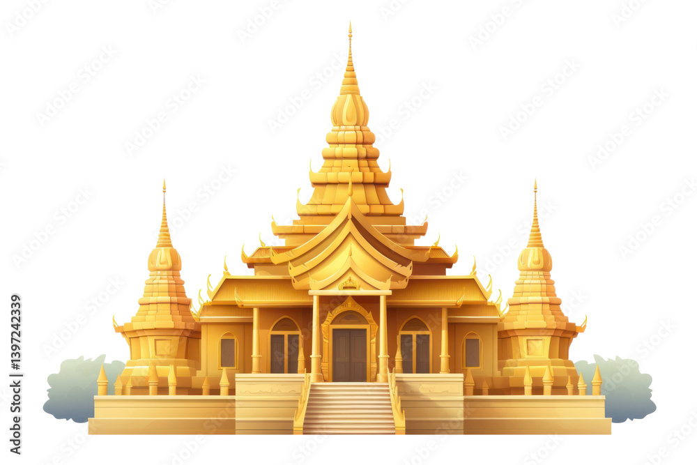 Fototapeta premium PNG Temple architecture building pagoda.