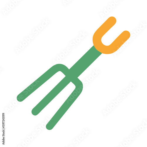 Garden Fork Icon Vector