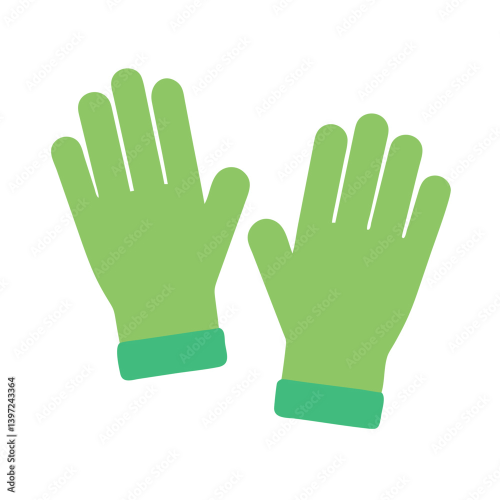 Obraz premium Garden Gloves Icon Vector