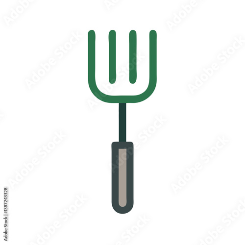 Garden Fork Icon Vector