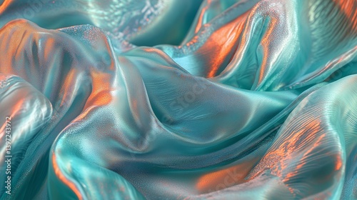 abstract background with blue silk
