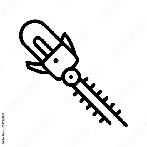 Hedge Trimmer Icon Vector