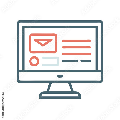 Free Download Monitor Icon Vector - GFXLoad