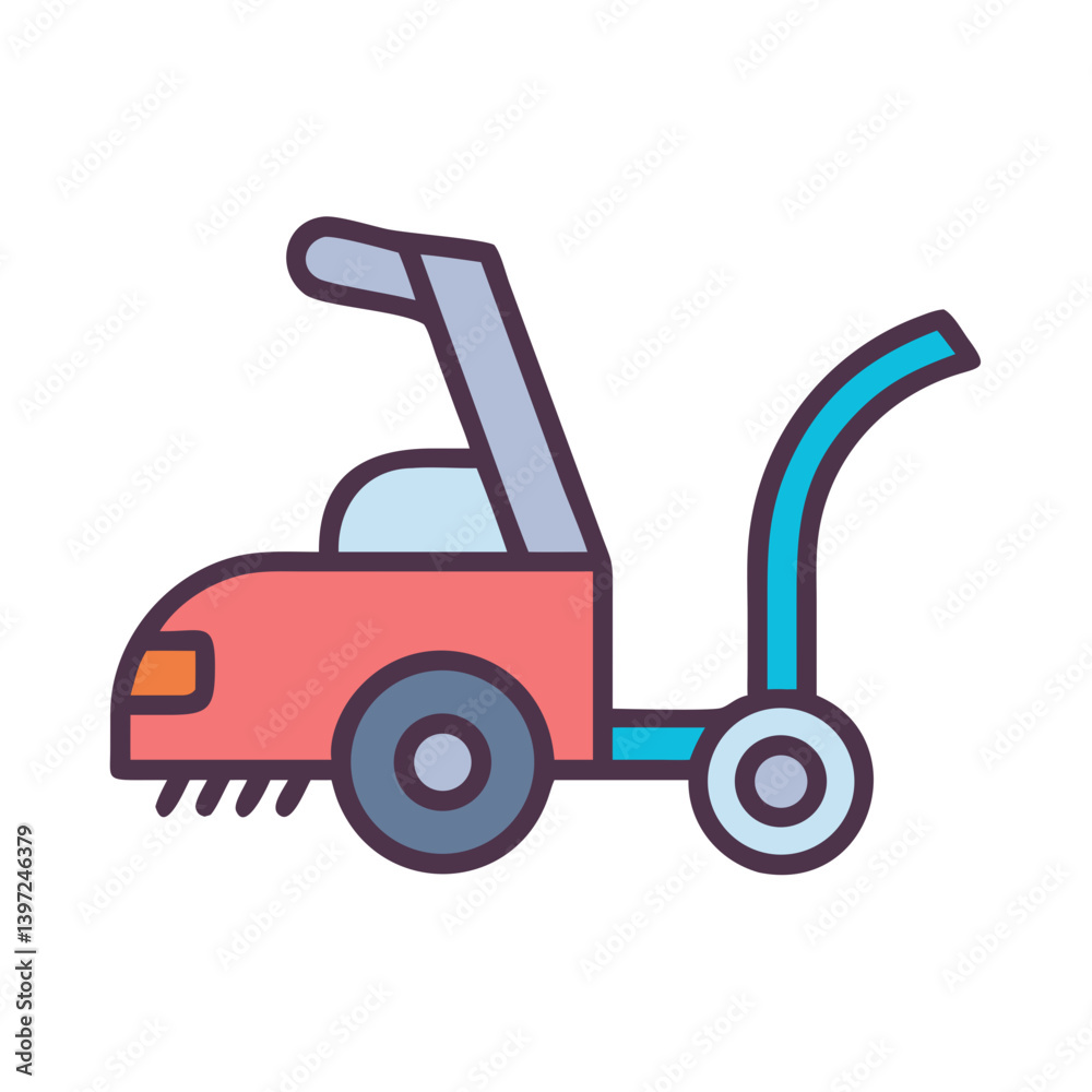 Mulcher Icon Vector Mulcher Icon Vector