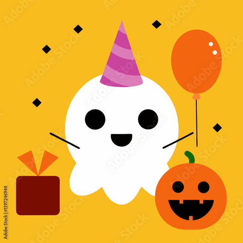 birthday card with clown