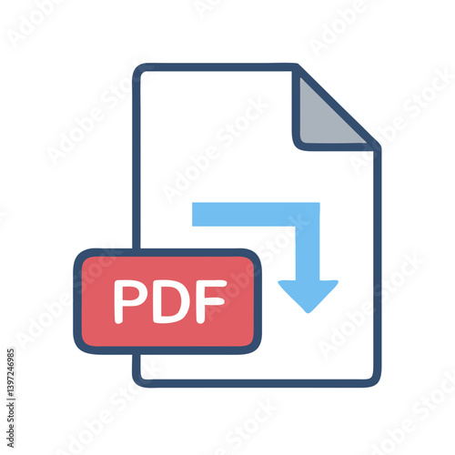 PDF File Icon Vector