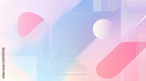 abstract vector background pink color and circle 