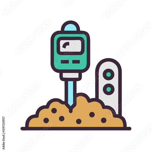 Soil Tester Icon Vector