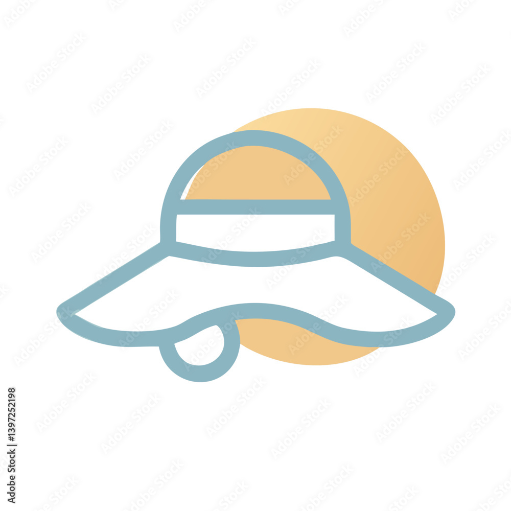 Sun Hat Icon Vector Sun Hat Icon Vector