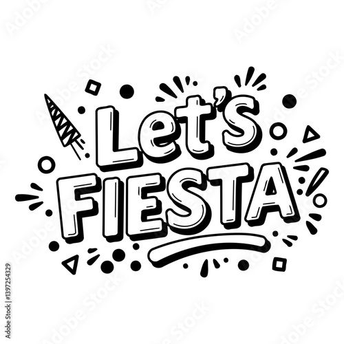 Let's Fiesta graphic design for marketing