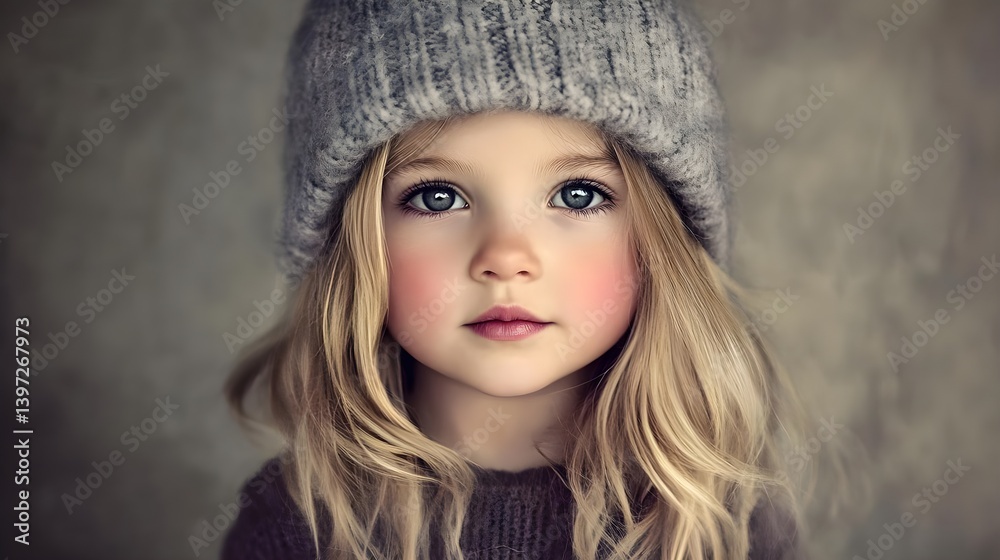 Captivating Digital Portrait of a Girl with Enchanting Features Captivating Digital Portrait of a Girl with Enchanting Features