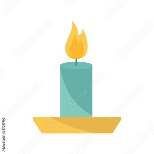 Colorful a Candle design Illustration