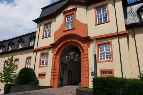 Obraz na płótnie Tor am Schloss in Hachenburg im Westerwald w salonie
