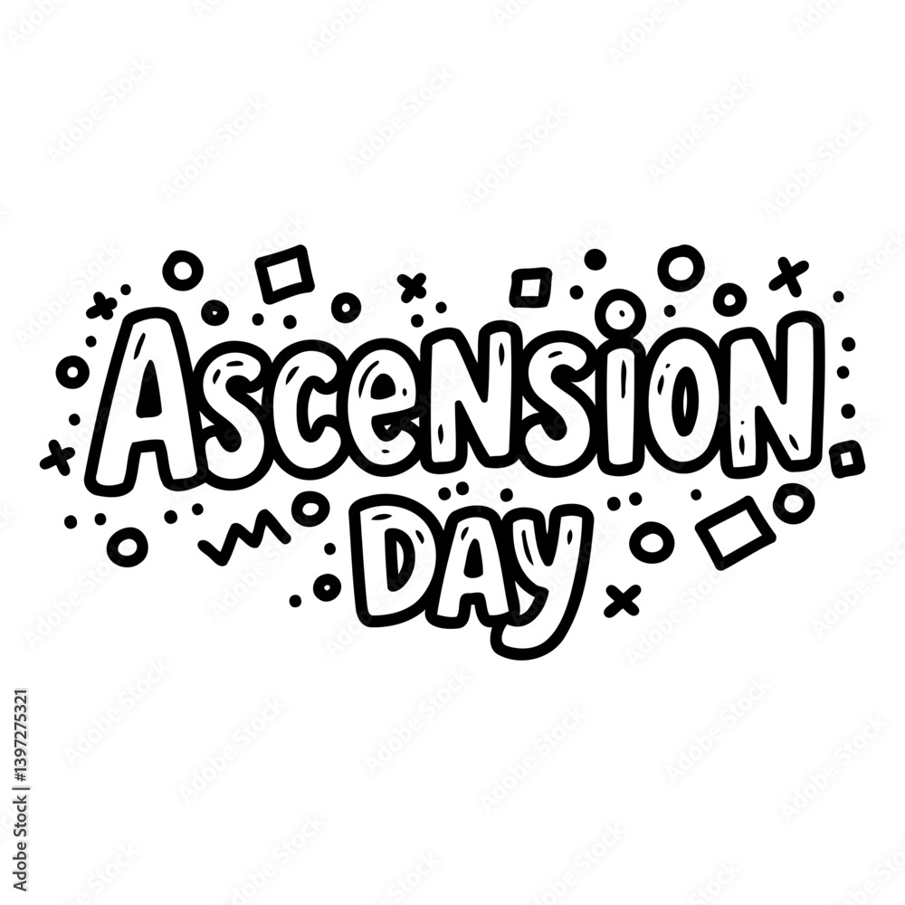 Fototapeta premium Ascension Day Graphic