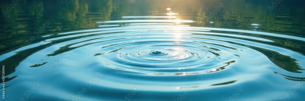 Serene lake scene with circular ripples on calm surface, lake, calm, ripples Serene lake scene with circular ripples on calm surface, lake, calm, ripples