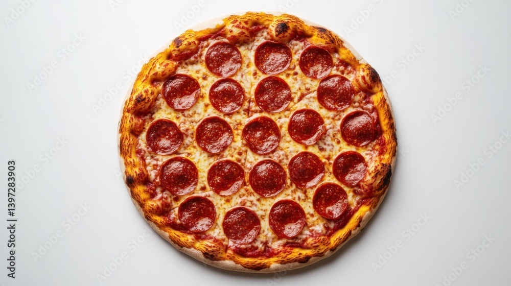 basil pizza in white bg basil pizza in white bg