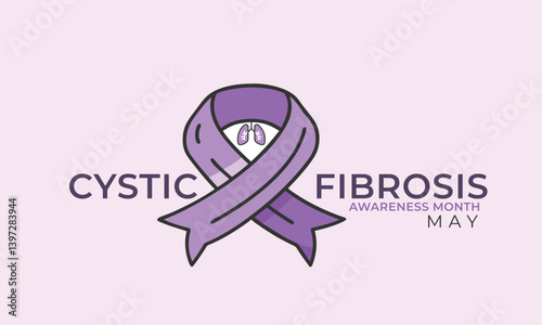 Cystic fibrosis awareness month. background, banner, card, poster, template. Vector illustration.