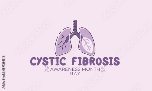 Cystic fibrosis awareness month. background, banner, card, poster, template. Vector illustration.