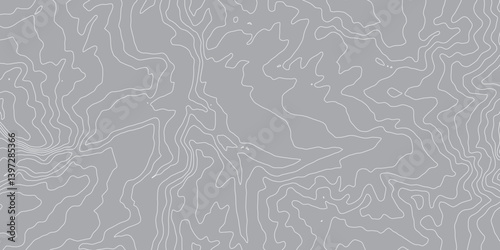 Abstract Topographic Contours Map Background Featuring Geometric Contour Lines and Circular Patterns: A Modern Representation of Terrain and Elevation with Intricate Detailing"

