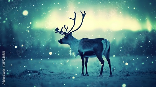 silhouette of a deer
