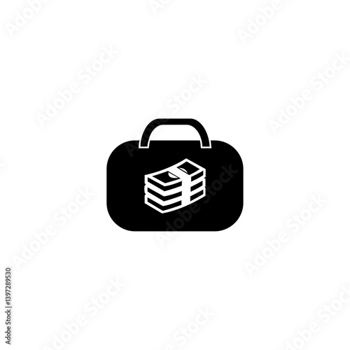 Finance icon set. Containing loan, cash, saving, financial goal, profit, budget, mutual fund, earning money and revenue icons. Solid icons collection.