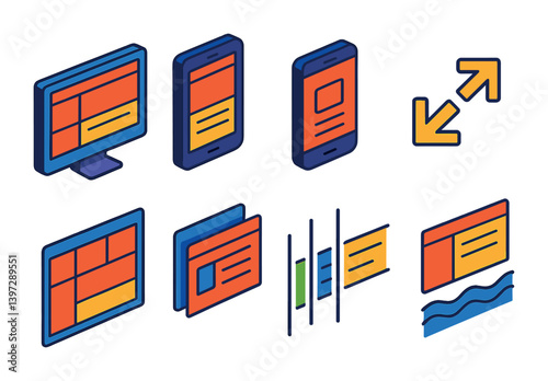 User interface design icons set: intuitive 3d elements for seamless digital experiences
