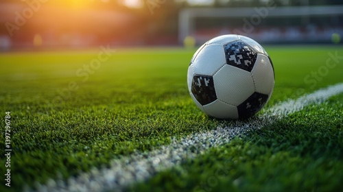 soccer ball on the grass