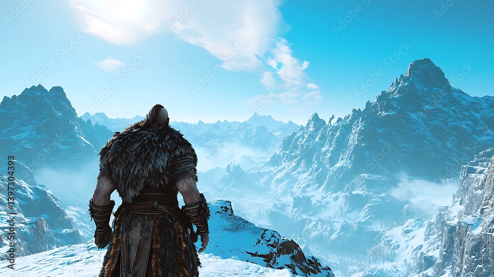 snowy mountain landscape