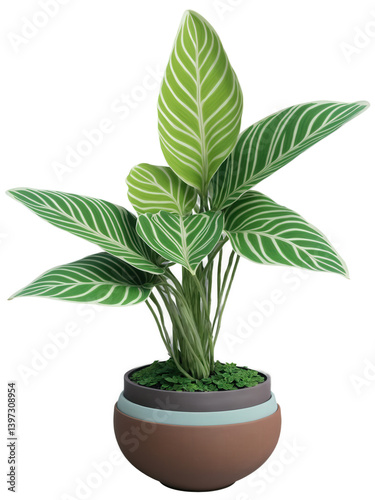 Wallpaper Mural Maranta (Maranta leuconeura) Known for its unique, patterned leaves that fold up at night. Maranta is often grown in small Torontodigital.ca