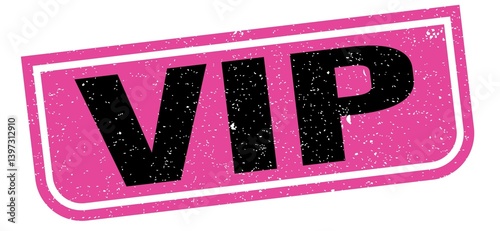Obraz na płótnie VIP text written on pink-black stamp sign. w salonie
