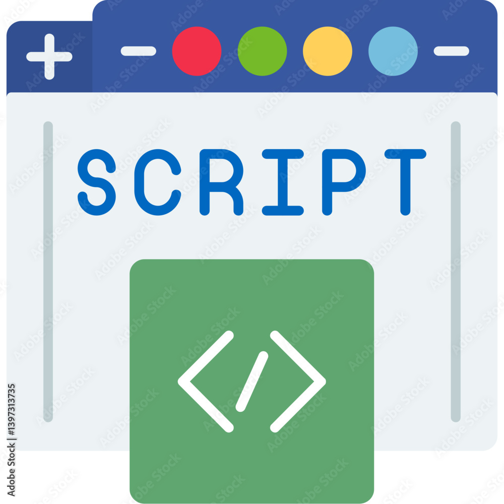 Scripting Language Icon Scripting Language Icon