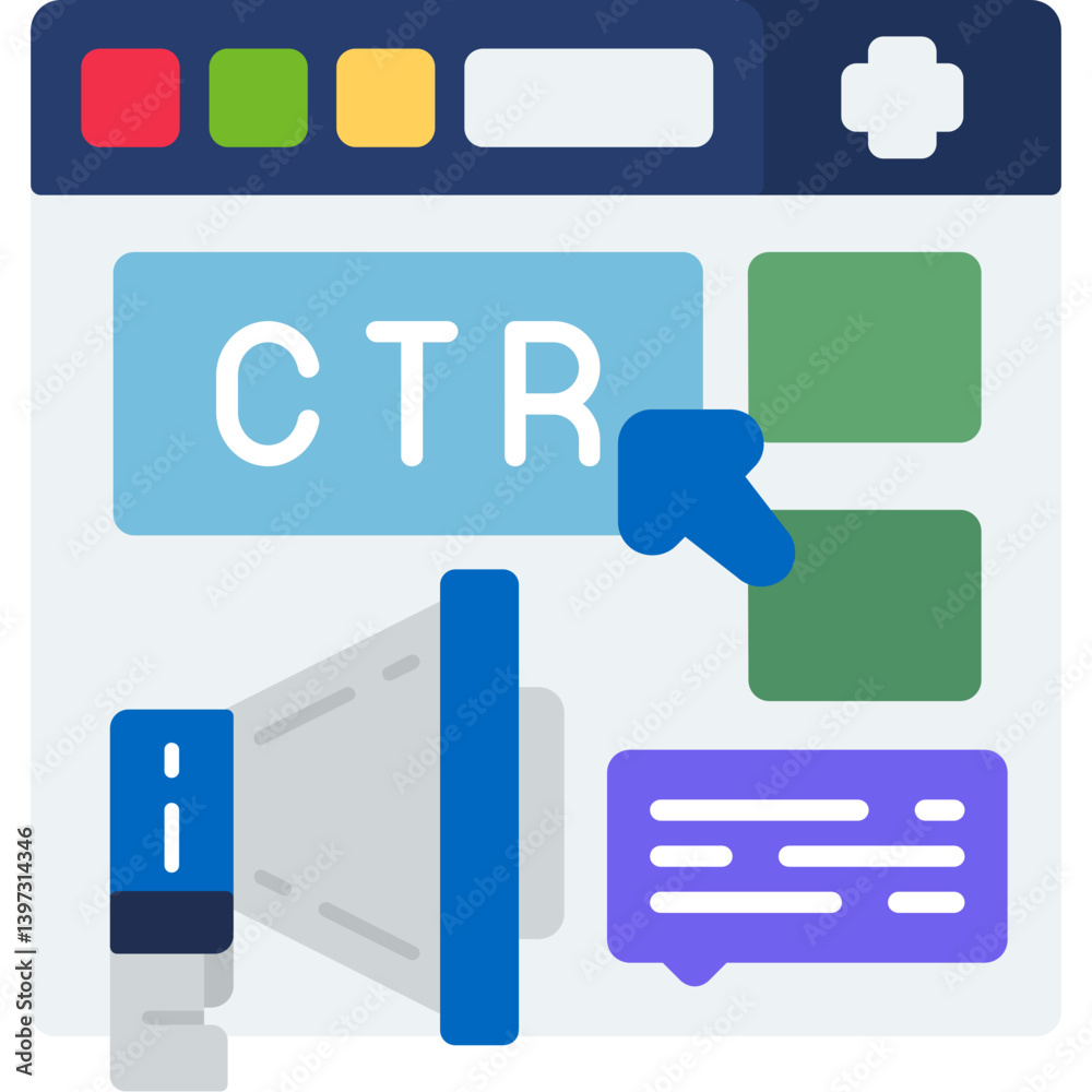 Click-Through Rate Icon Click-Through Rate Icon