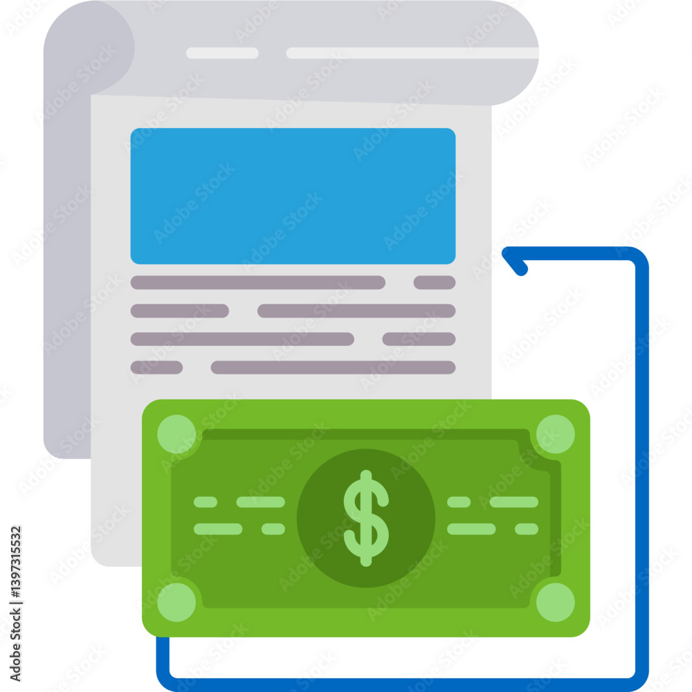 Cash Flow Projection Icon Cash Flow Projection Icon